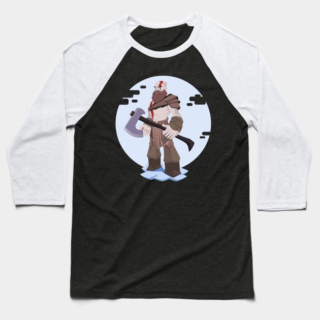 God of War - Kratos Comic Baseball T-Shirt by Simply Arts